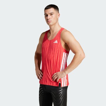 T-Shirt fonctionnel 'Adizero' ADIDAS PERFORMANCE en rouge : devant