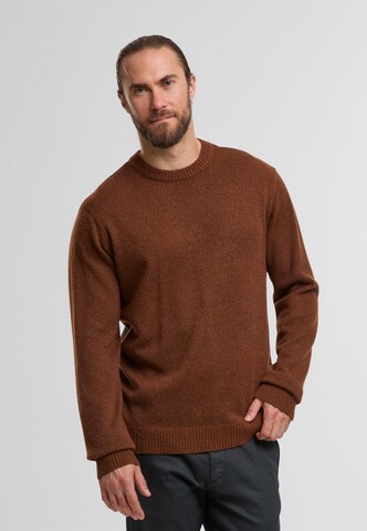 INDICODE JEANS Sweater 'Krikke' in Brown