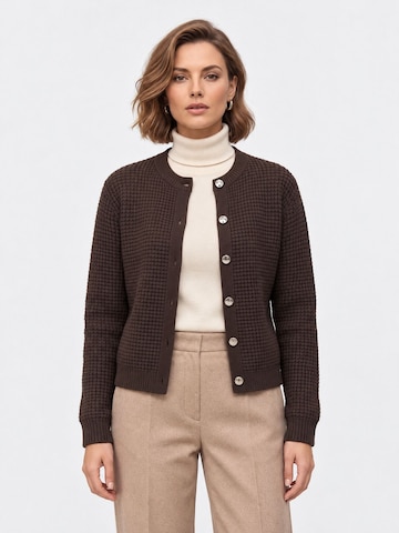 RYVAN Knit cardigan 'Strickjacken' in Brown: front