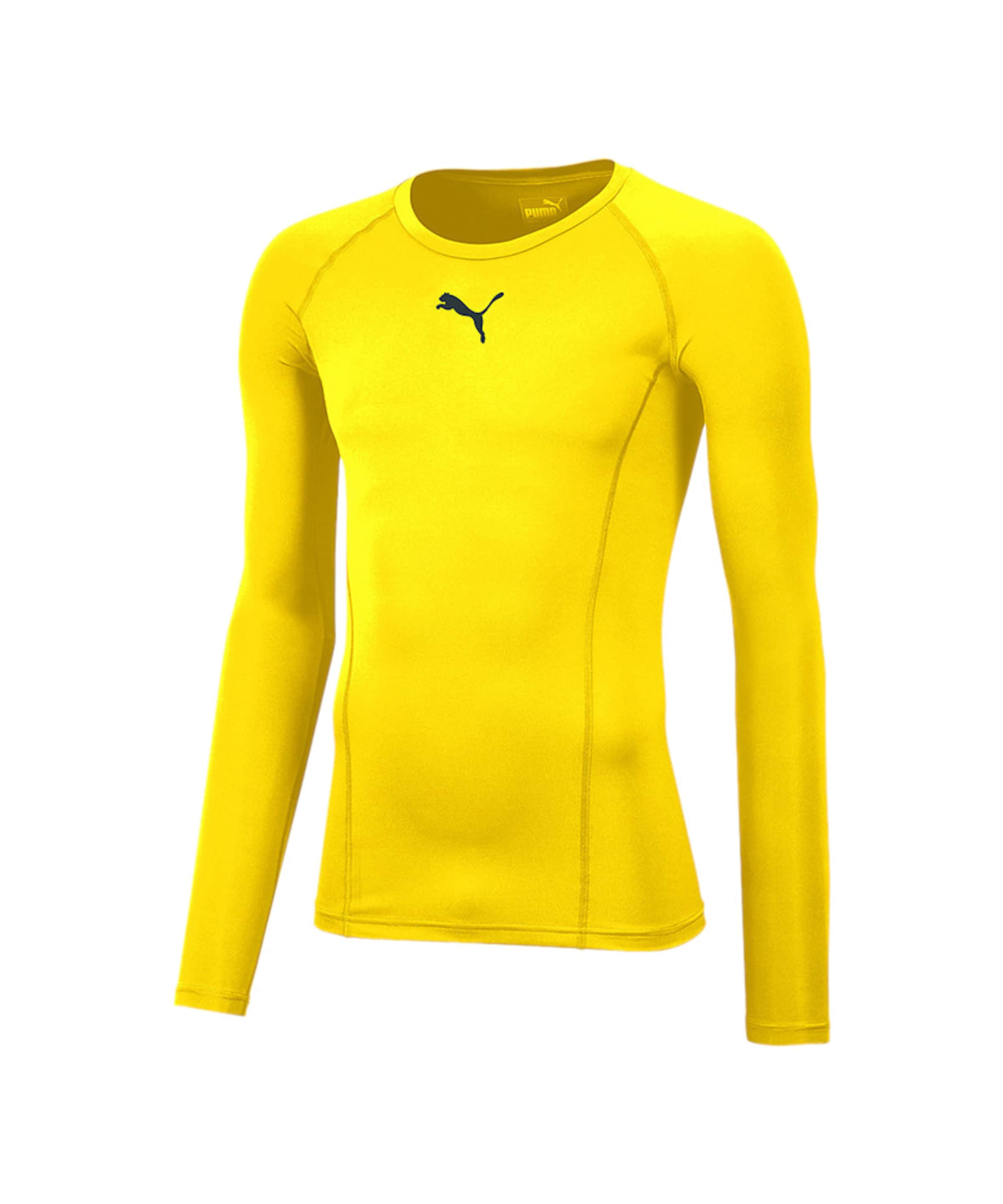 PUMA Performance Shirt in Yellow: front