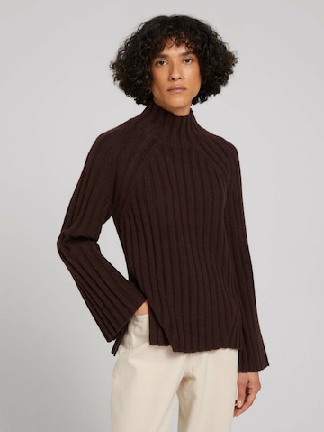 TOM TAILOR Pullover in Braun: front