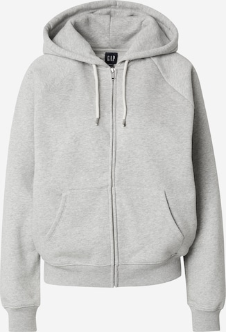 GAP Sweatjacke in Grau: Vorderseite