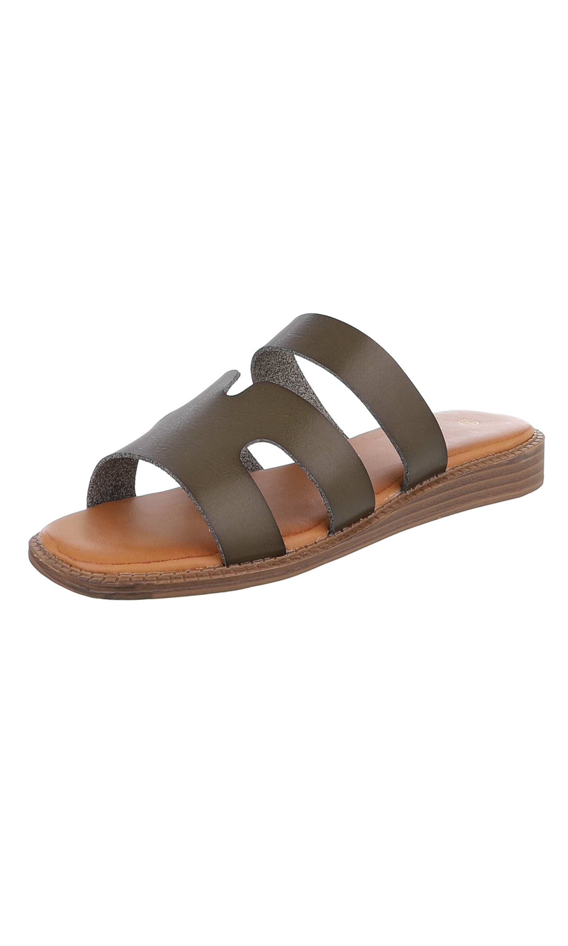 Ital-Design Mules in Green: front