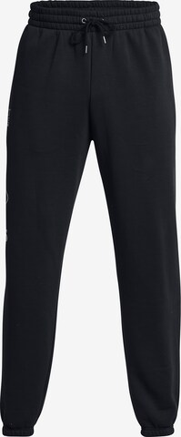 UNDER ARMOUR Regular Workout Pants in Black: front