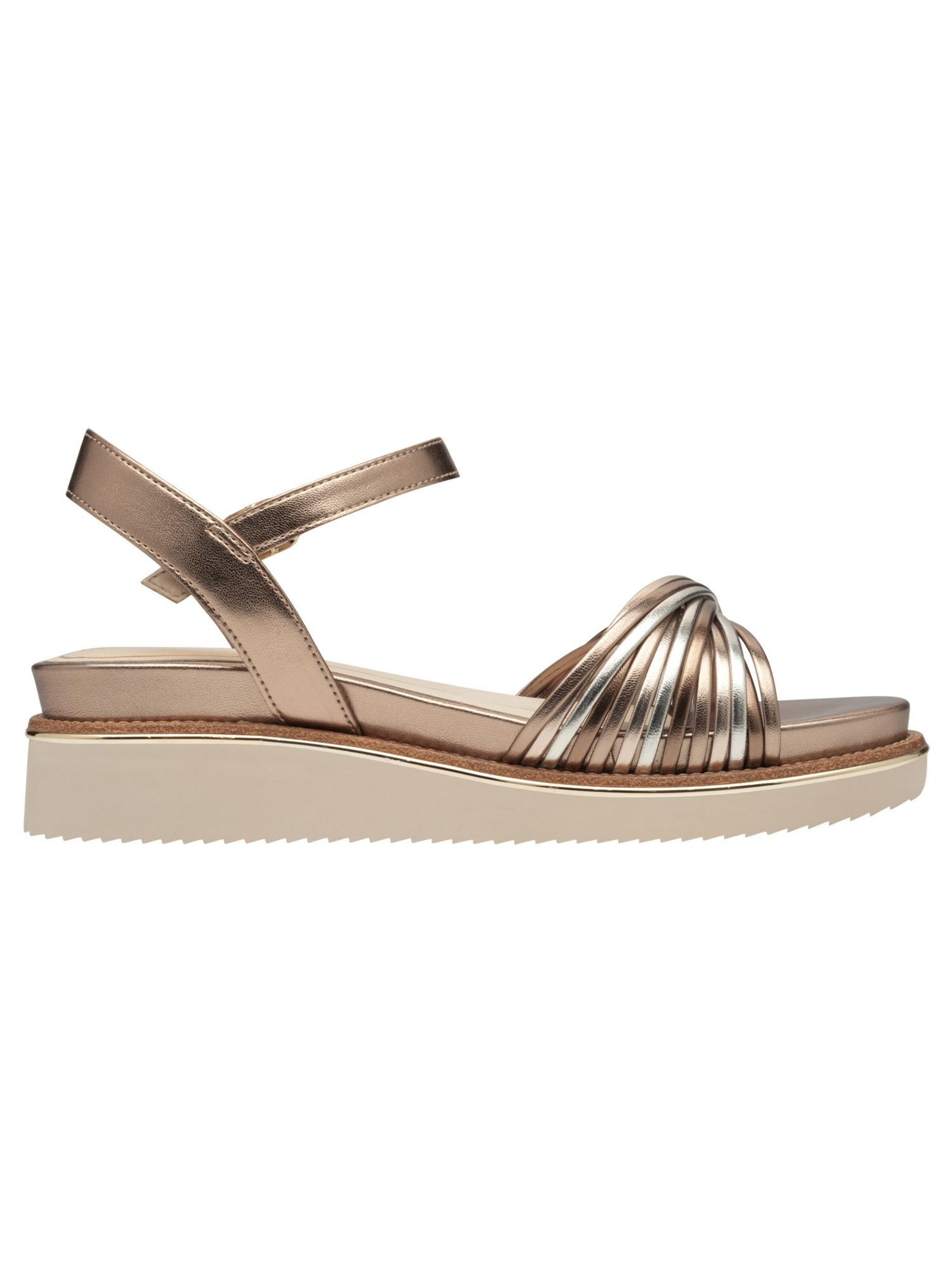 Tamaris Strap sandal in Gold