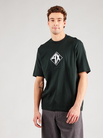 ARMANI EXCHANGE T-shirt 'JUMPER' i grön: framsida