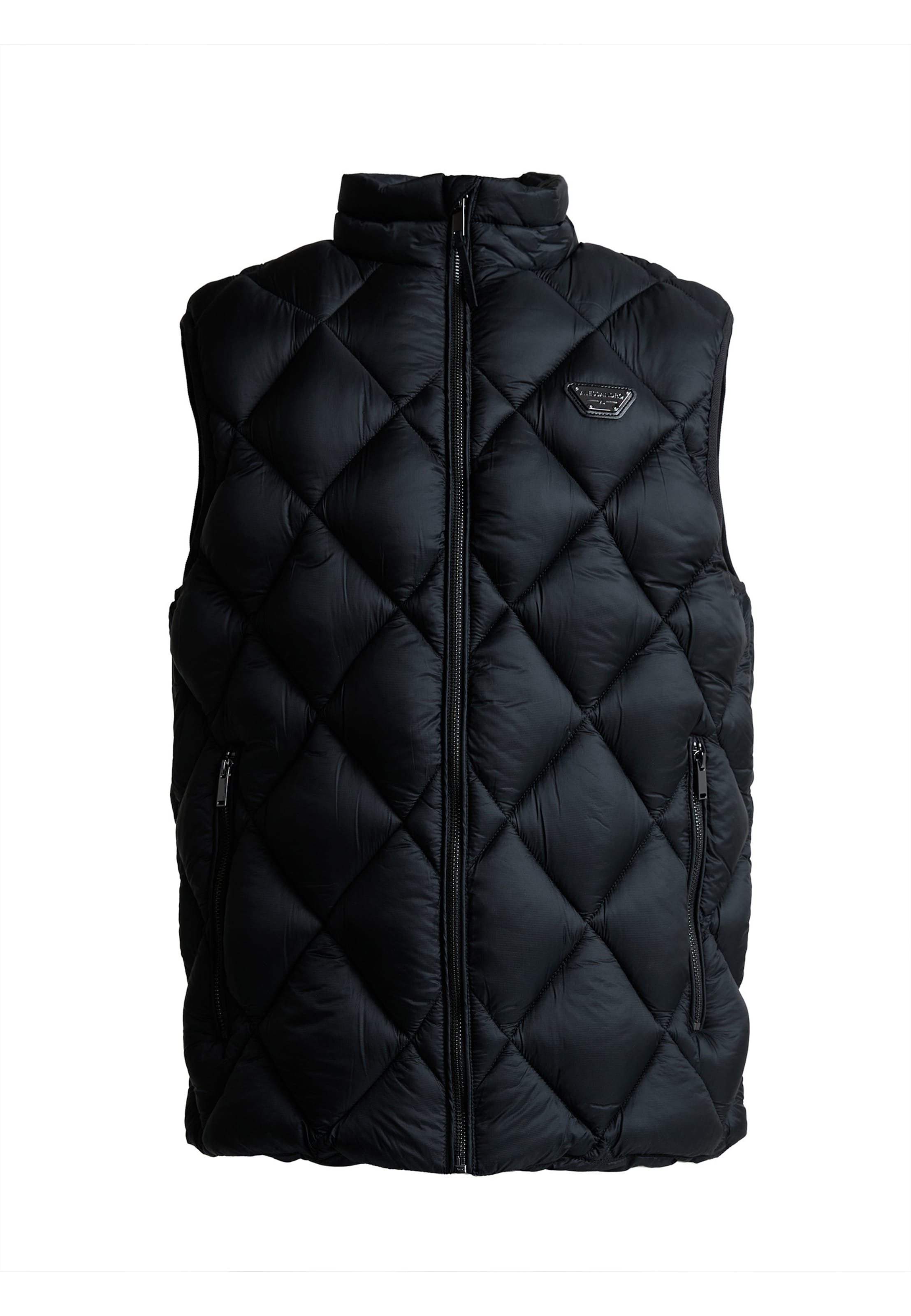 Alessandro Zavetti - Colete 'Deluci' em preto: frente