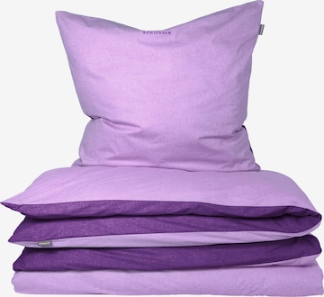 SCHIESSER Duvet Cover 'Doubleface Renforcé' in Purple: front