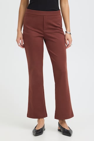 Bootcut Pantalon 'FRBlazer' Fransa en marron : devant