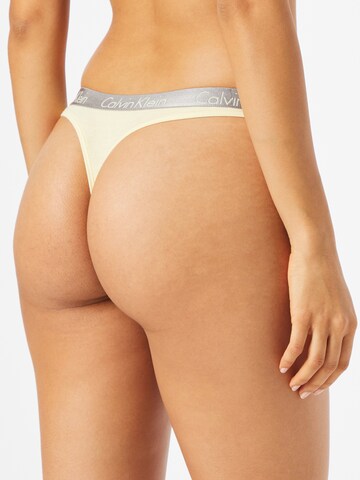 Calvin Klein Underwear String 'RADIANT' in Gelb