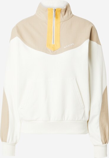 mazine Sweater majica 'Vera' u taupe siva / bijela, Pregled proizvoda
