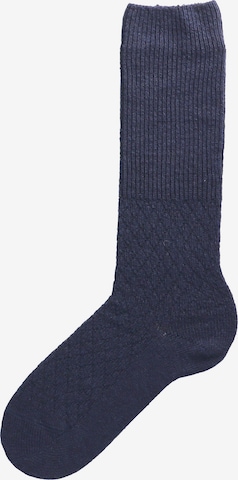 KUNERT Socken 'Business Graphic' in Blau: Vorderseite