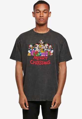 T-Shirt 'Mickey Mouse And Friends' ABSOLUTE CULT en noir : devant