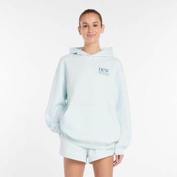 Felpa di new balance in blu: frontale