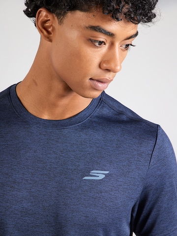 SKECHERS Λειτουργικό μπλουζάκι 'CHARGE' σε μπλε