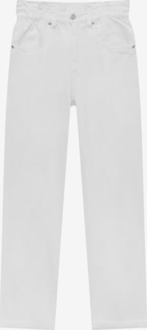 Pantalon Pull&Bear en blanc : devant
