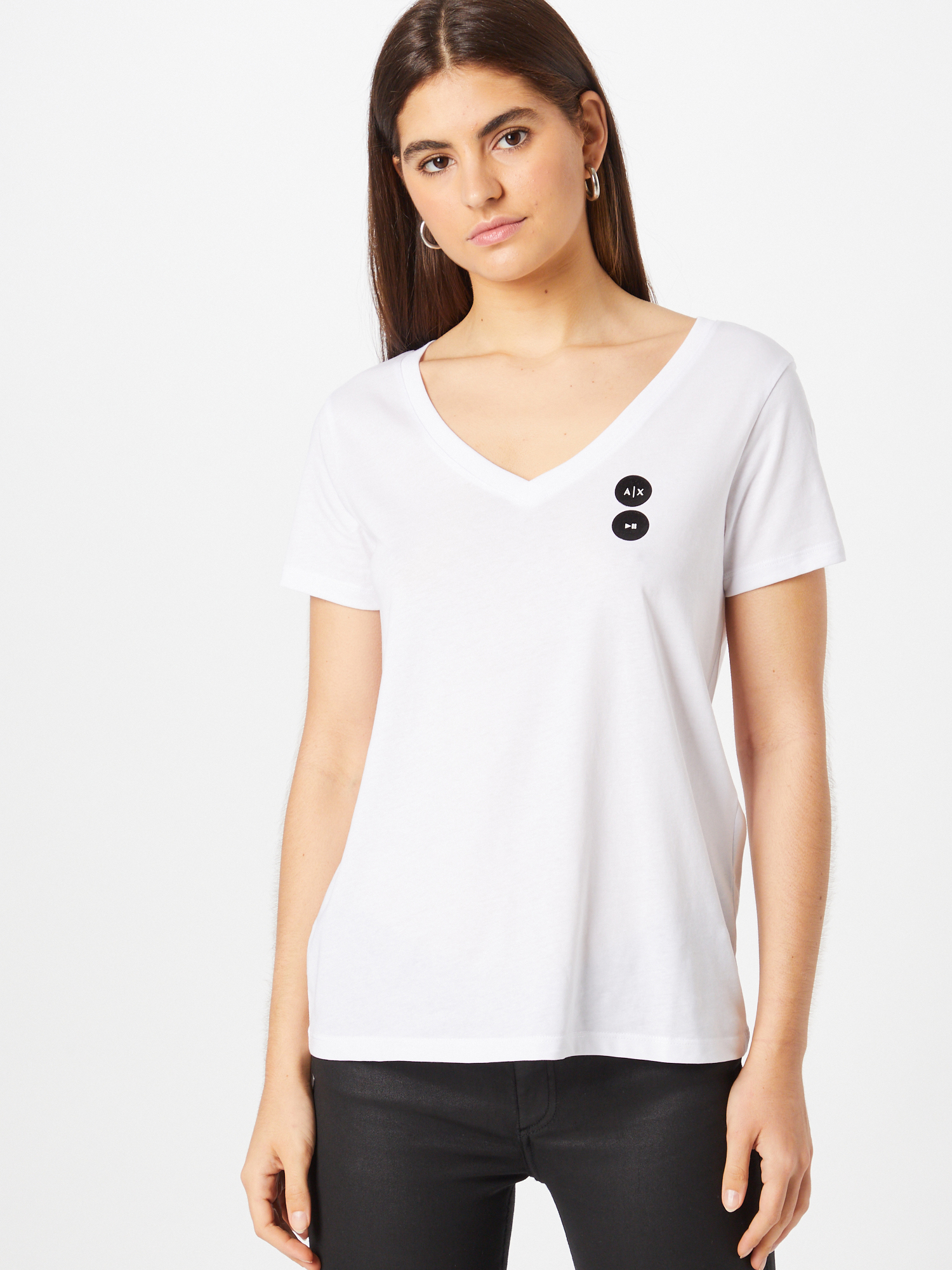qdF8o Koszulki & topy ARMANI EXCHANGE Koszulka KYTGA w kolorze Białym 