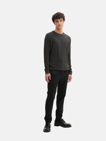 Coupe slim Pantalon chino TOM TAILOR DENIM en noir