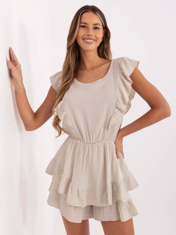 Madnezz House Jumpsuit '62106.88' in Beige: front