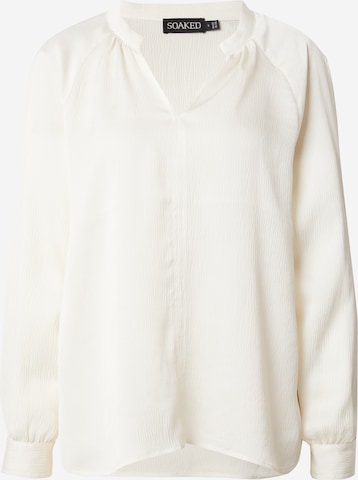 SOAKED IN LUXURY - Blusa 'Ioana' em branco: frente