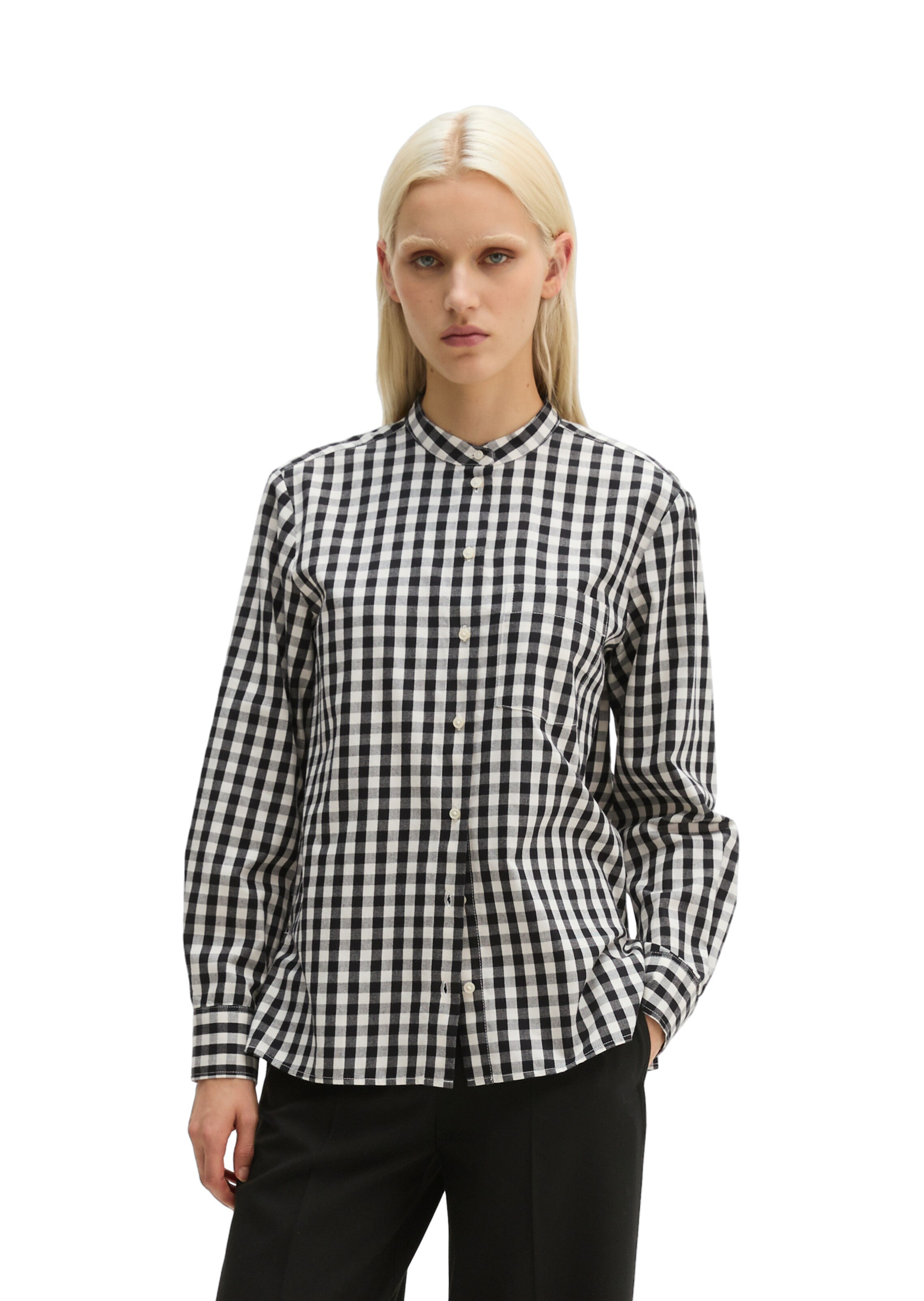 Marc O'Polo Bluse in Schwarz: Vorderseite