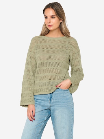 LolaLiza Sweater in Green: front