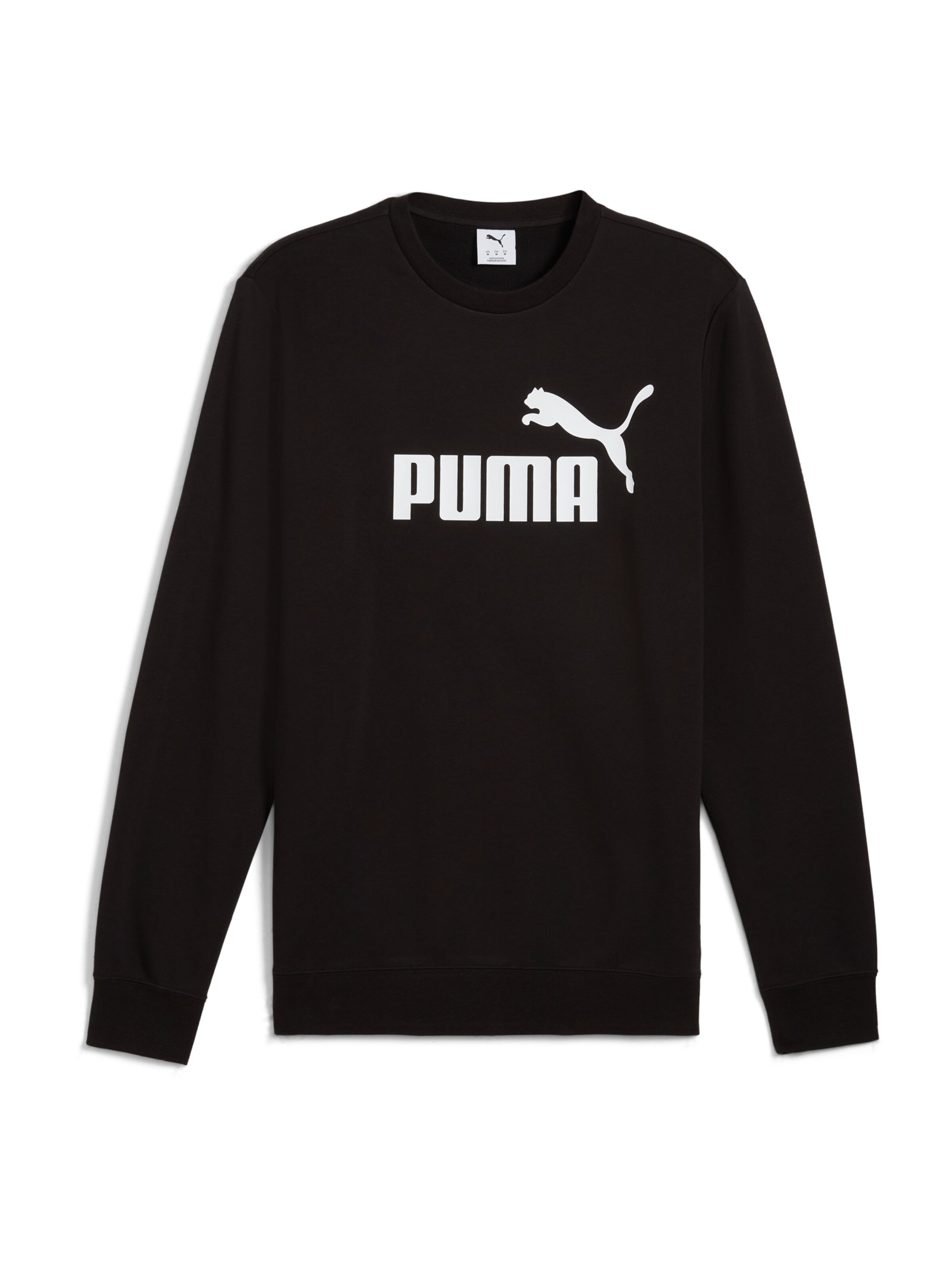 PUMA Athletic Sweatshirt 'Essentials No. 1' in Black: front