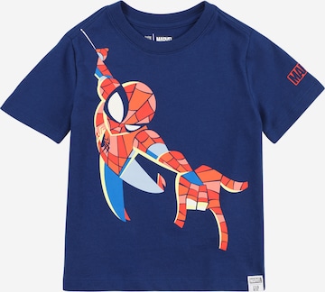 GAP Shirt 'SUPERHERO' in Blauw: voorkant