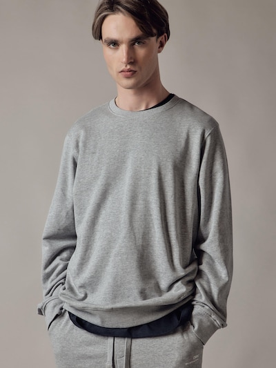 OWN Off With Nature Sweatshirt 'Felpa Felpata Girocollo' in Light grey, Item view