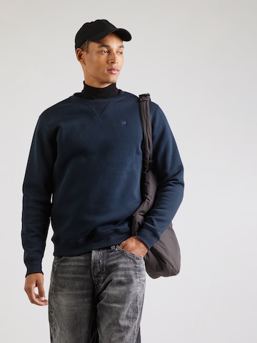 G-STAR Sweatshirt 'Premium core' in Blue: front