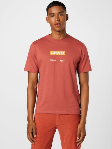 LEVI'S ® Shirt 'Relaxed Fit Tee' in Bruin: voorkant