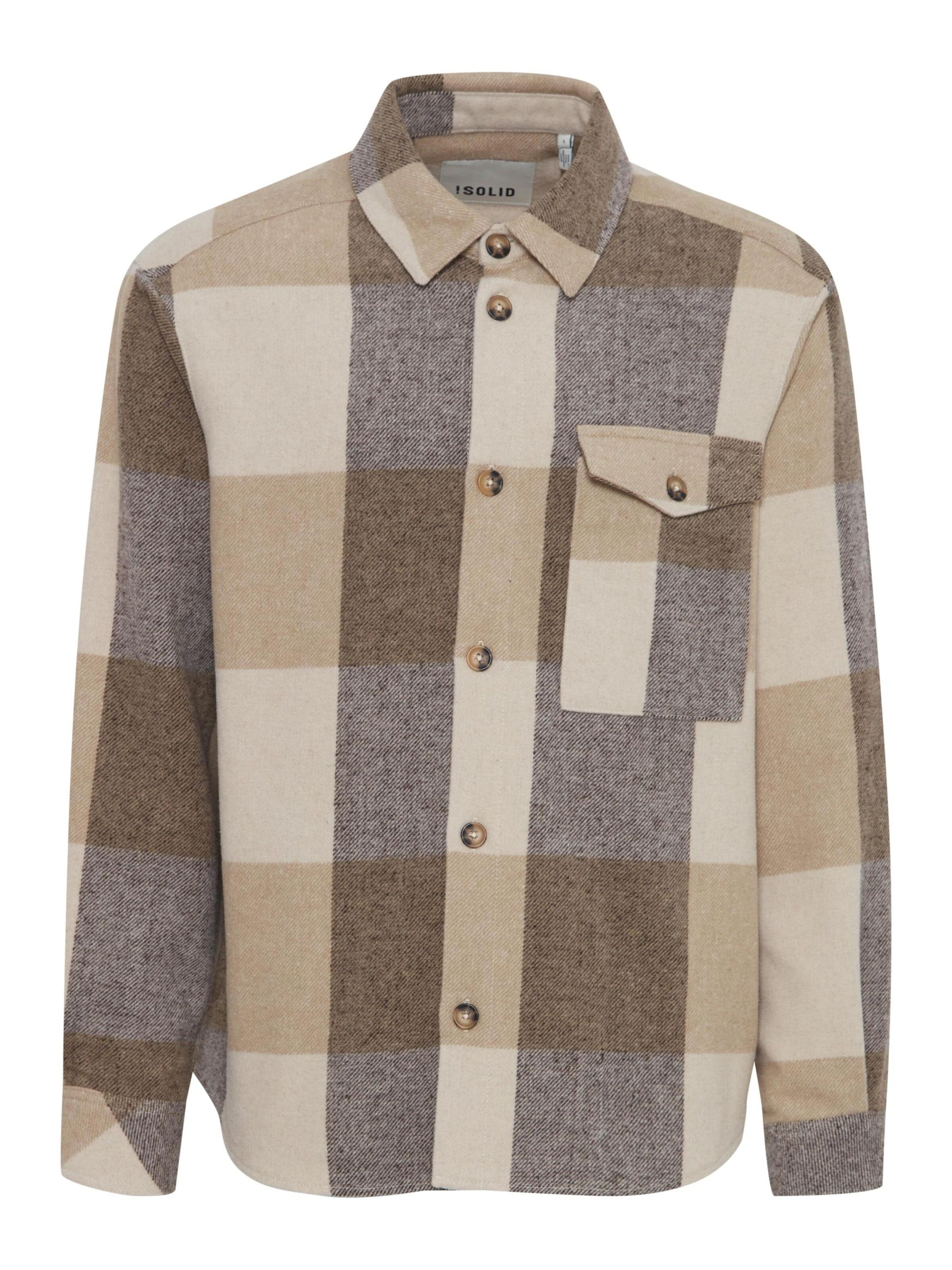 !Solid Between-Season Jacket 'Manheim' in Brown: front