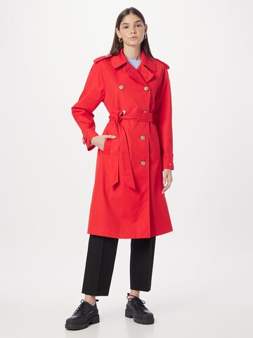 Manteau mi-saison TOMMY HILFIGER en rouge : devant