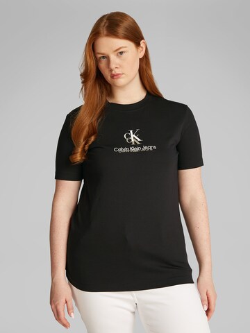 Calvin Klein Jeans Curve Shirt in Black: front