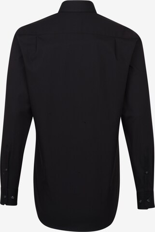 SEIDENSTICKER Regular fit Zakelijk overhemd ' Regular ' in Zwart