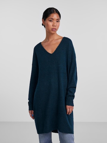 PIECES Knitted dress 'JULIANA' in Blue: front