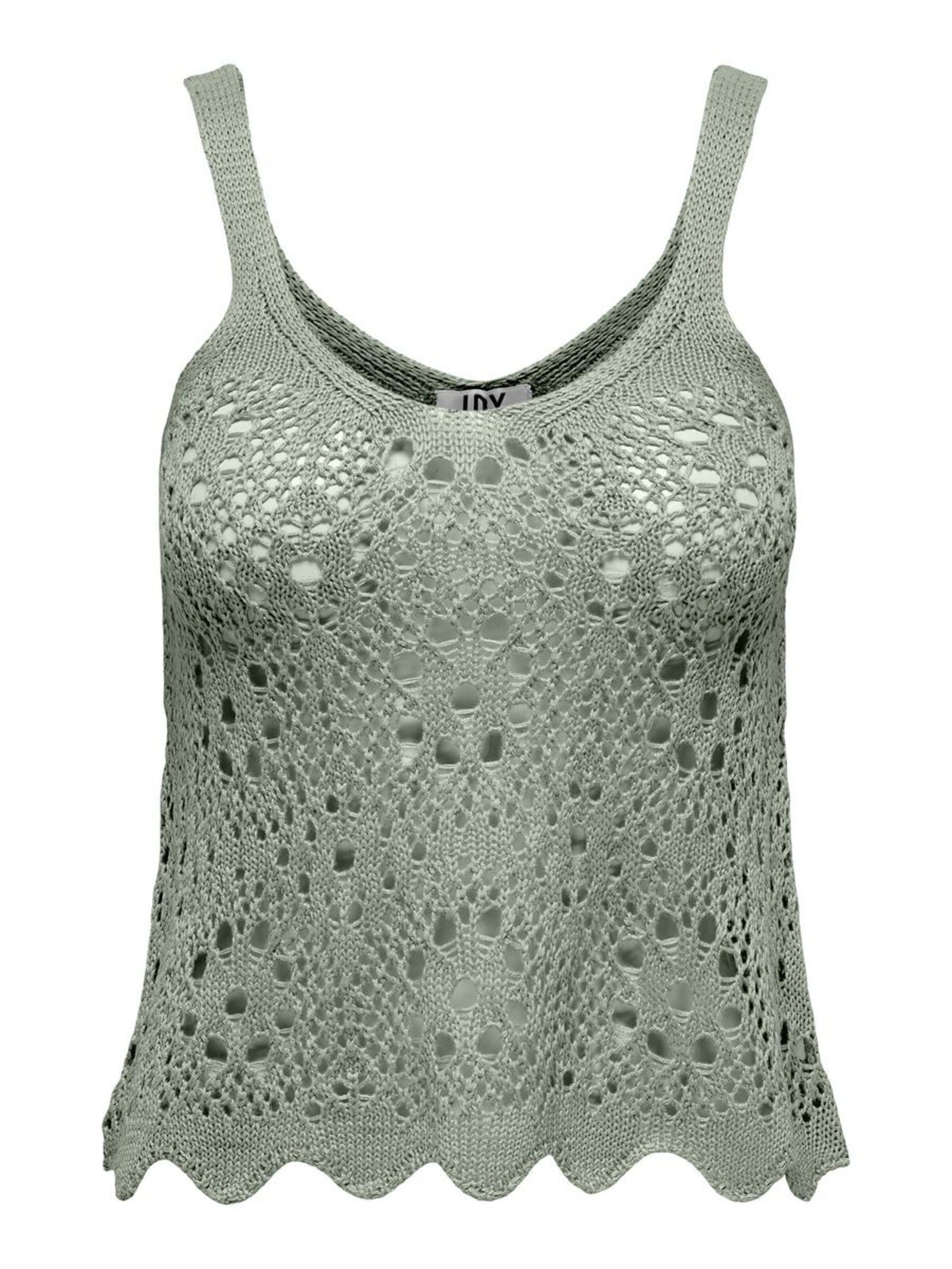 JDY Gebreide top in Groen: voorkant