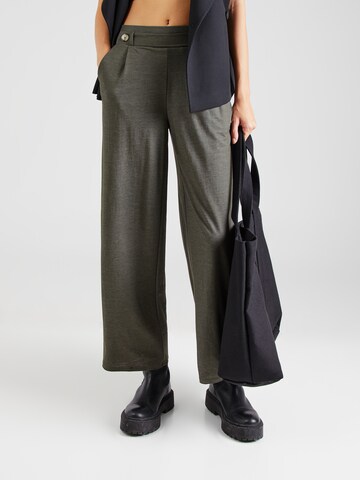 JDY Regular Pleat-front trousers 'JDYBIRDIE GEGGO' in Grey: front