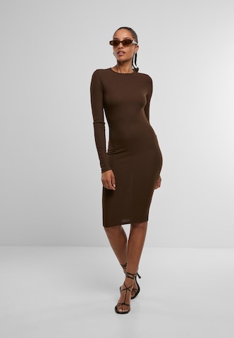 Urban Classics Трикотажное платье в Коричневый