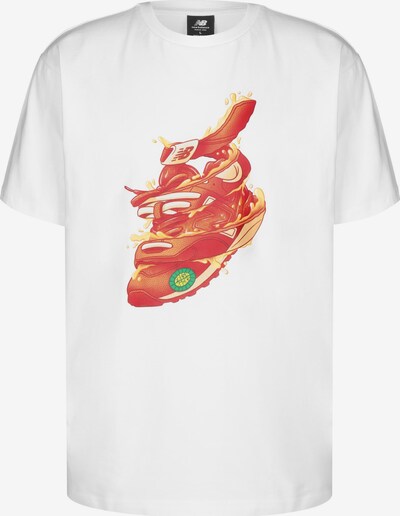 new balance T-Shirt fonctionnel 'Artist Pack Kody Mason' en vert / orange / rouge / blanc, Vue avec produit
