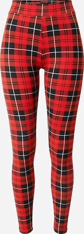 Urban Classics Skinny Leggings in Rot: predná strana