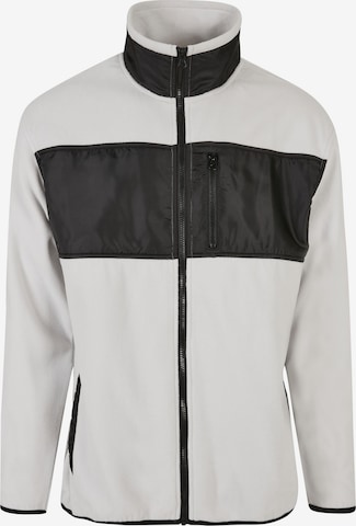 Urban Classics Fleece jas in Wit: voorkant