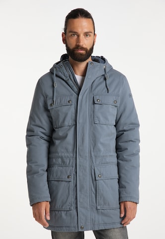 Parka d’hiver DreiMaster Vintage en gris : devant