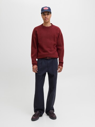 JACK & JONES - Pullover 'JJESOHO OLLIE' em vermelho