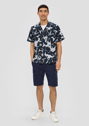 s.Oliver - Ajuste regular Camisa en azul