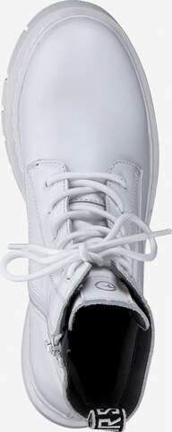 TAMARIS - Botines con cordones en blanco