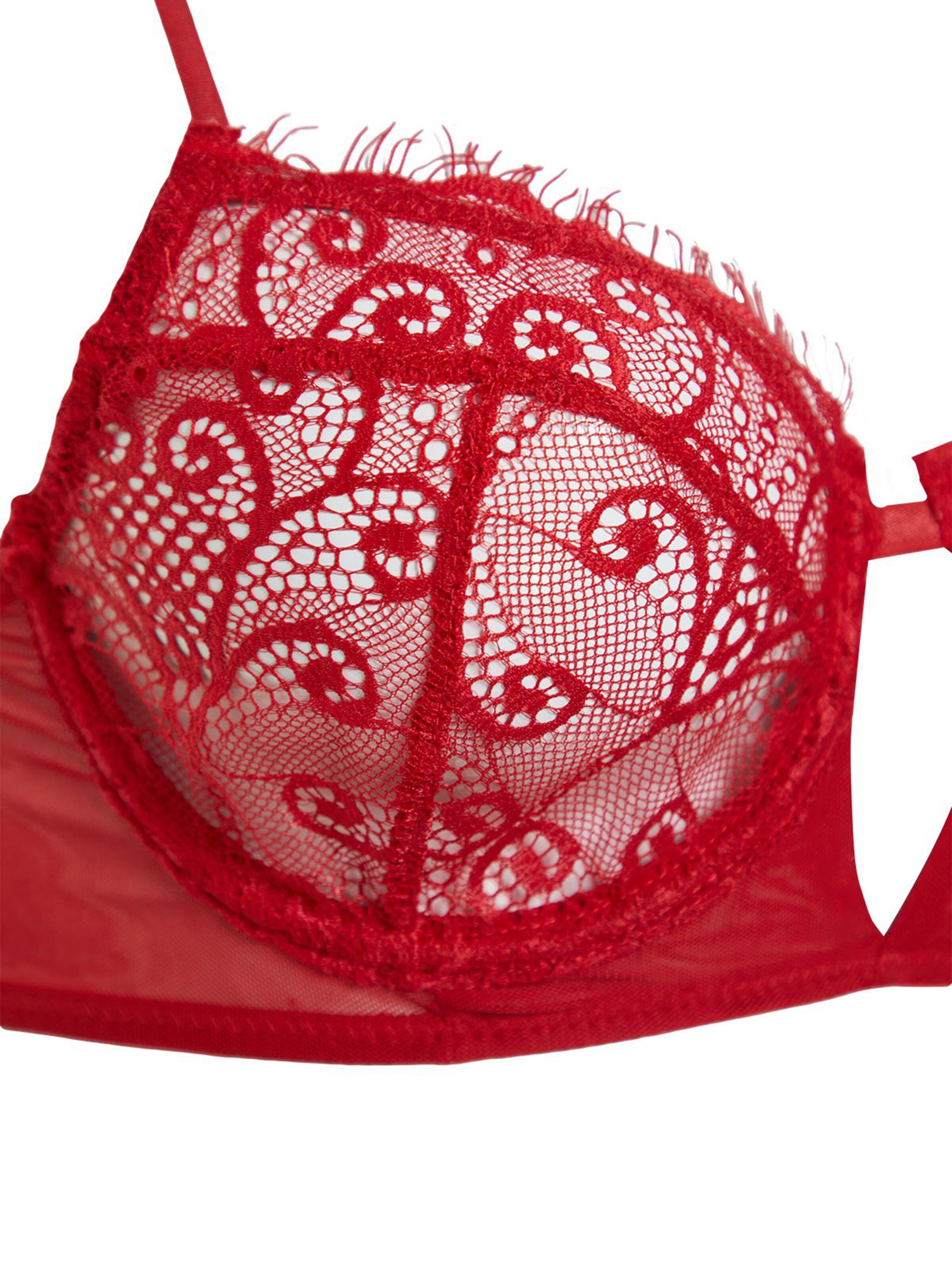 Trendyol Balconette Wäsche-Sets in Rot