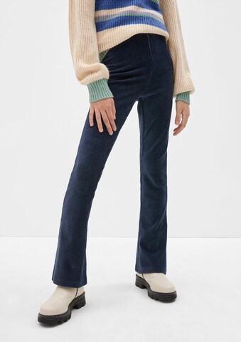 s.Oliver Flared Leggings in Blauw: voorkant