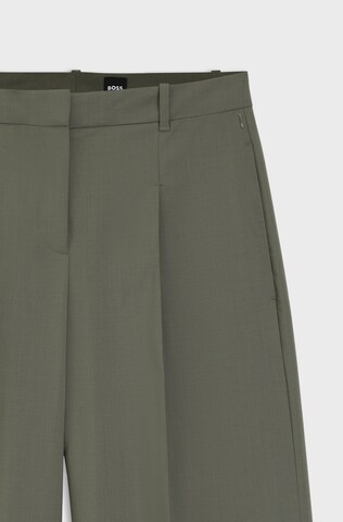 BOSS Loosefit Hose 'Tiana' in Grün