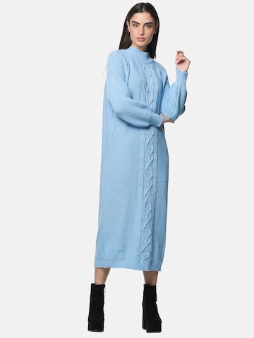 Robes en maille Elara en bleu